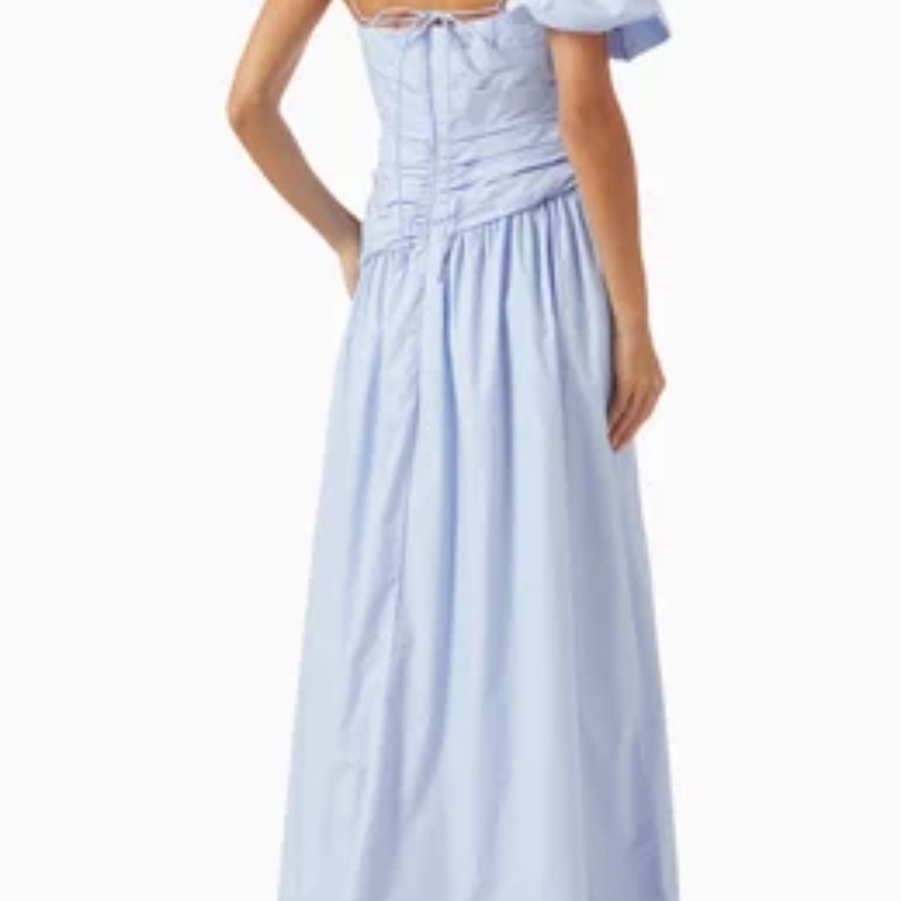 Shona Joy 'Maiori' Bubble Sleeve Maxi Dress in Cornflower Blue (NWT) - Picture 7 of 14